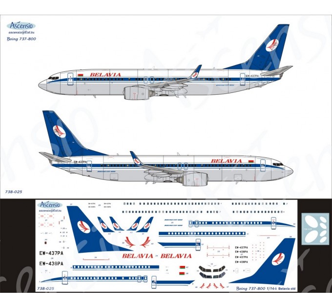 738-025 737-800 Belavia old