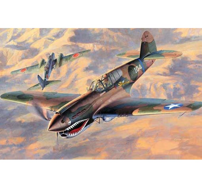 09086 Самолет P-40E Warnawk (HASEGAWA) 1/48