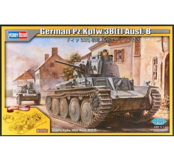80141 Немецкий легкий танк Kpfw.38(t) Ausf.B. 1/35
