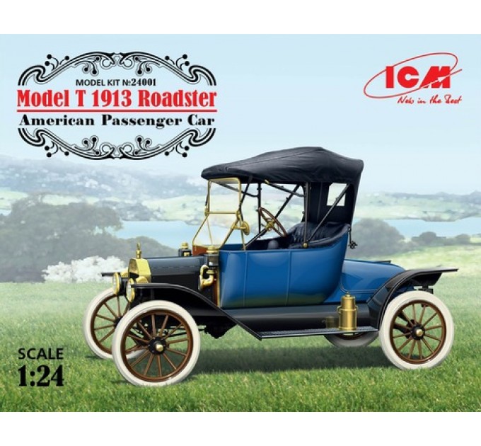 24001 Автомобиль Ford T (1913) Roadster. Сборная модель 1/24