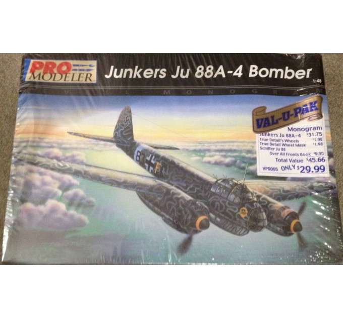 VP0005 Junkers Ju-88A-4 Bomber with True Details wheels and masks 1/48