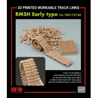 RM-2057 RMSH Early type workable track links for T55/T-72/T-62 (3D printed) RM-2057 RMSH Early type workable track links for T55/T-72/T-62 (3D printed)