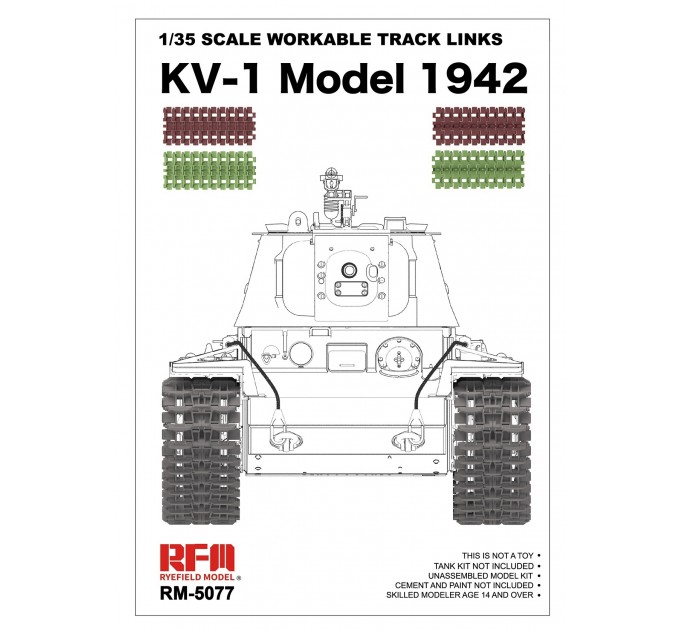 RM-5077 Workable track links for KV-1（ Plastic model）