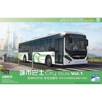 72A03 Сборная модель Электрический городской автобус Shenwo SWB6128EV56. Sabre Models 1/72