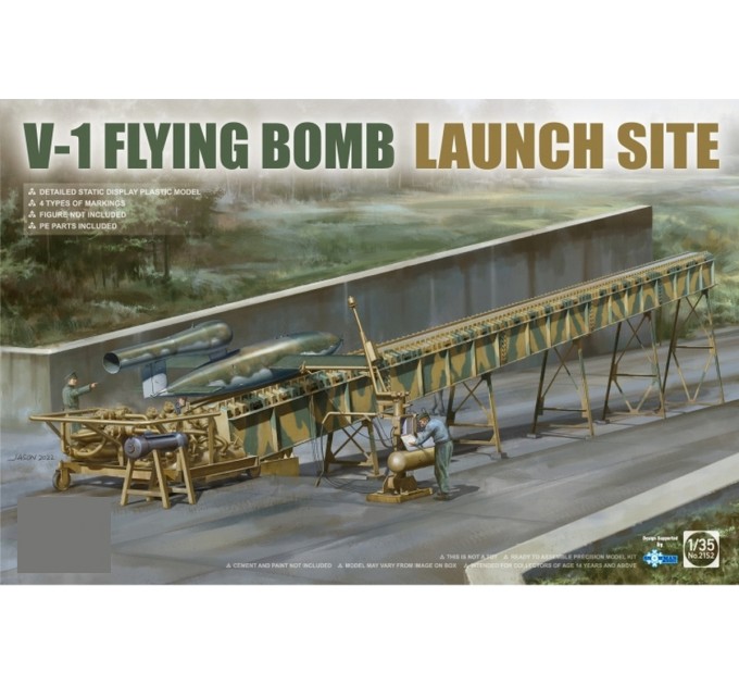 ТА2152 1/35 V-1 FLYING BOMB  LAUNCH SITE
