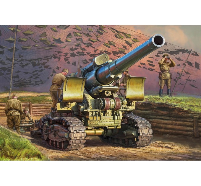 3704 Советская 203-мм гаубица особой мощности Б-4