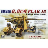 AF35088 Немецкая зенитная пушка 8.8cm Flak 18 Anti-aircraft gun 1/35