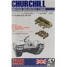 AF35183 Churchill Heavy Cast Steel Box Section Spudded Tracks / B.T.S 3 Heavy Built-Up Tracks