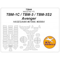 72644 TBM-1C / TBM-3 / TBM-3S2 Avenger (HASEGAWA #01998, #00984) 72644 TBM-1C / TBM-3 / TBM-3S2 Avenger (HASEGAWA #01998, #00984)