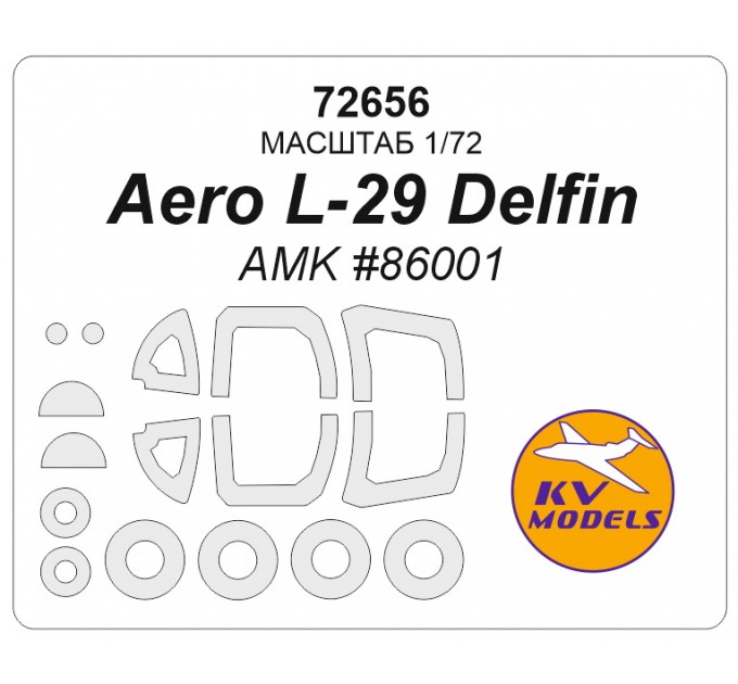 72656 L-29 Delfin (AMK #86001) + маски на диски и колеса
