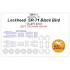 72917-1 Lockheed  SR-71 Black Bird (ITALERI #145) - (Двусторонние маски) + маски на диски и колеса