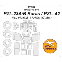 72987 PZL.23A/B Karas / PZL. 42 (IBG #72505, #72506, #72509) + маски на диски и колеса 72987 PZL.23A/B Karas / PZL. 42 (IBG #72505, #72506, #72509) + маски на диски и колеса