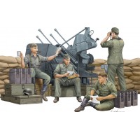 Т00432 Расчёт немецкой зенитной пушки. Сборная модель 1/35. Т00432 Расчёт немецкой зенитной пушки. Сборная модель 1/35.